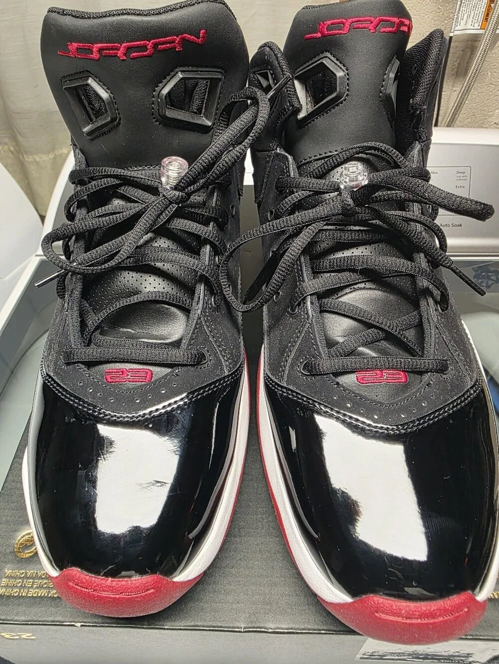 Jordan Black/Red/White Men's Basketball Sneakers